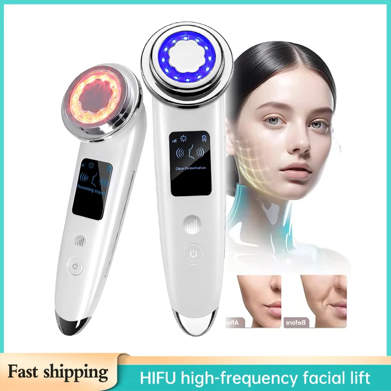 ยกกระชับใบหน้าโฟตอนฟื้นฟูอุปกรณ์ความงาม EMS ไมโครกระแสอุณหภูมิคงที่ความร้อนอุปกรณ์ทำความสะอาดรูขุมขน