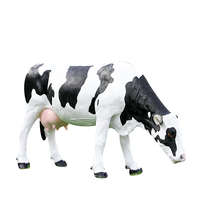 

Art Hometown Simulation cow sculpture FRP animal outdoor park landscape farm farm model decorative ornaments