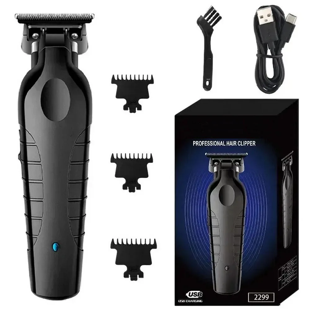 Black Hair Clippers for Men Cordless Clippers for Hair Cutting Professional Barber Clippers USB Rechargeable Wireless Hair