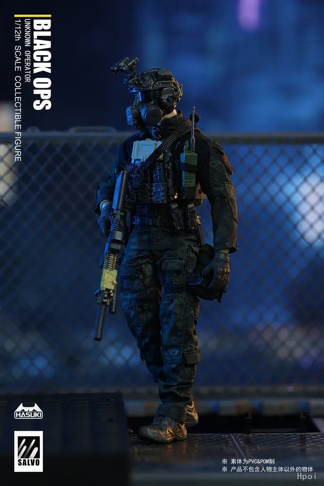 Original】HASUKI SALVO Series SA01 BLACK OPS UNKNOWN OPERATOR 1/12