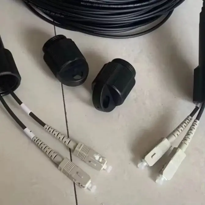 Волоконно-оптический патч-корд LC-LC, 80 мtr, 2-жильный, для улицы, LSZH SM OM1 OM2 OM3, 3 мм, водонепроницаемый, ММ, бронированный кабель CPRI, ТПУ, перемычка FTTH FTTA