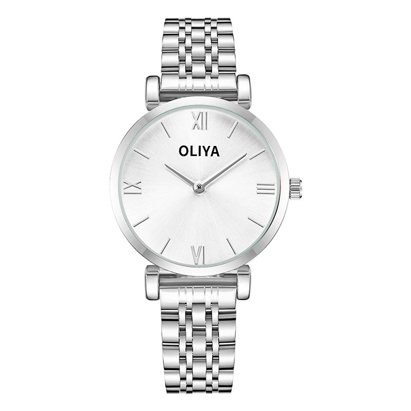 Montres à quartz en or rose pour femmes, marque de luxe, multicolore, mode, chiffres romains, superbes montres