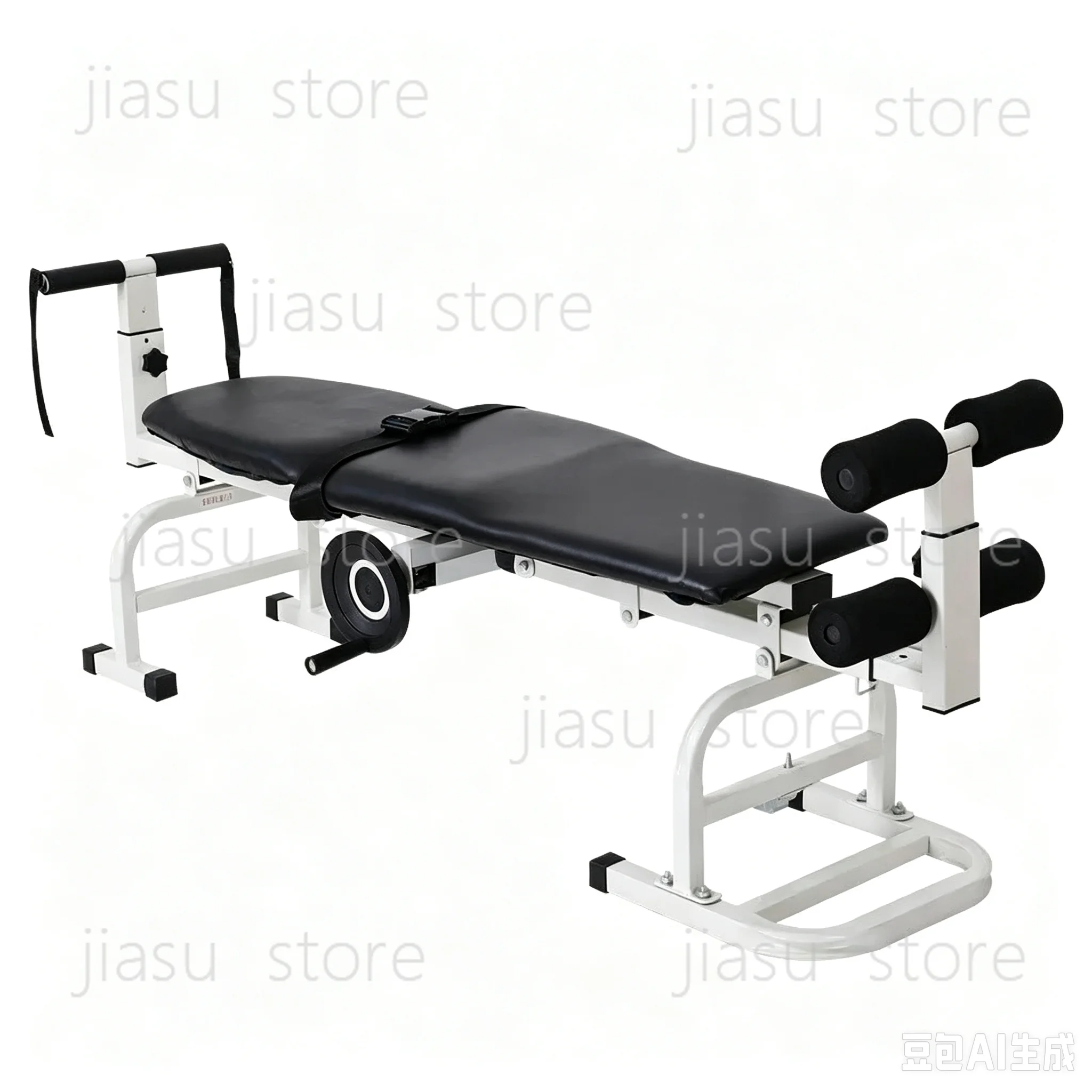 Body Stretching Traction Massage Table, Cervical Lumbar Spine Traction Bed Physiotherapy Stretcher Device