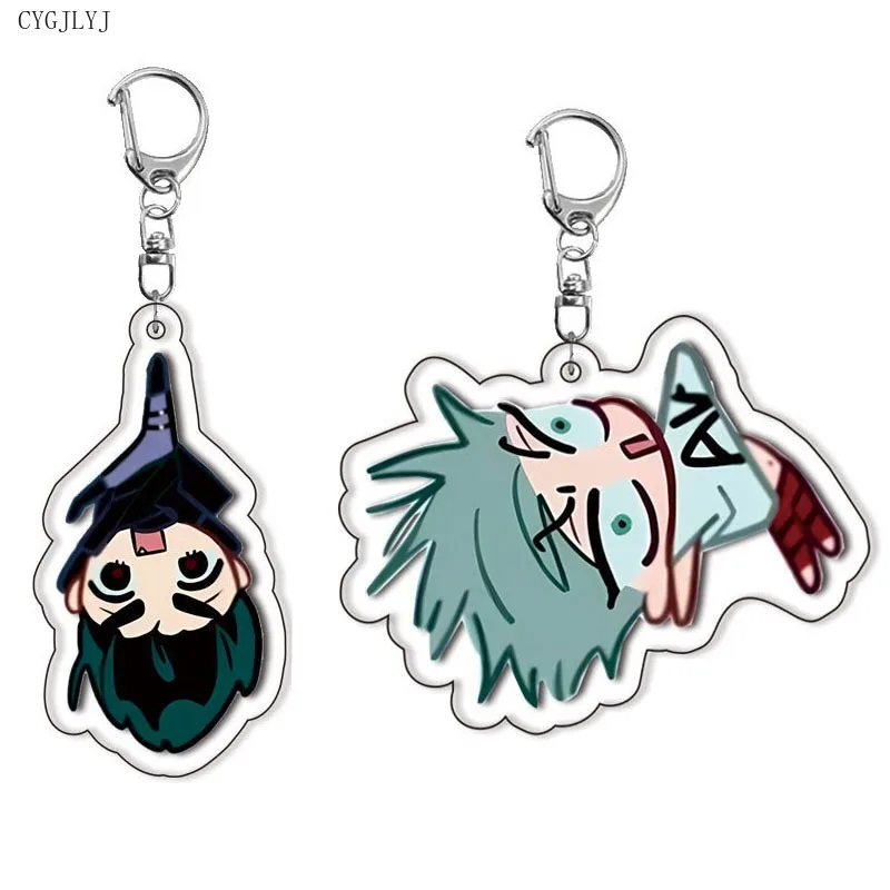 Anime Alien Stage Arcylic Keychain Cartoon Double Sided Ivan Till Pendant Key Holder Acrylic Jewelry For Children Birthday Gift