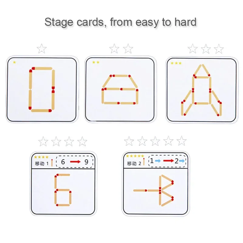 몬테소리 나무 장난감 매치 퍼즐 DIY 수학 기하학 보드 게임 논리적 사고 훈련 어린이를위한 교육