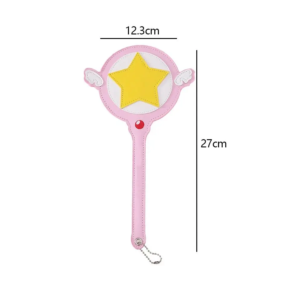 Cute Anime Magic Wand Card Bag Bus Subway Card Cover Holder Card Bag with Wings