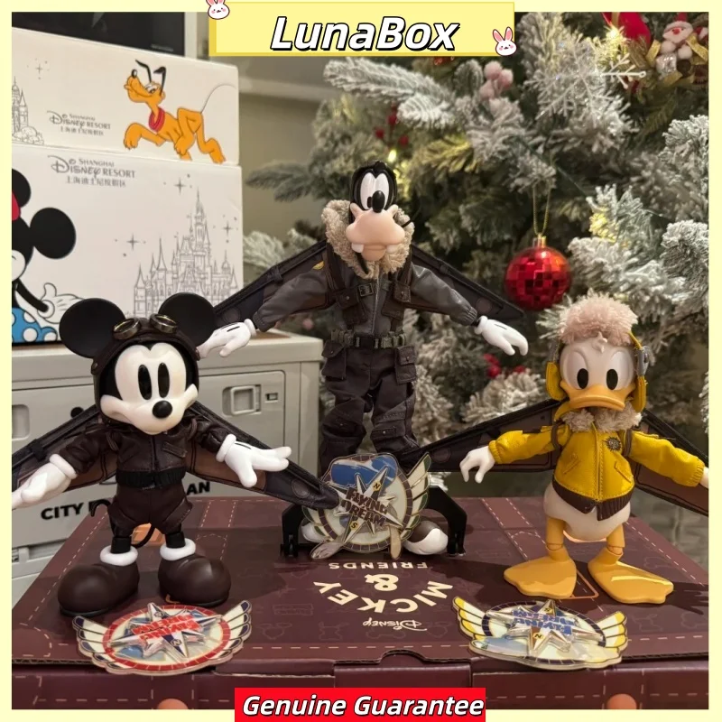 

Morstorm Disney City Escape Plan Camping Figure Collectible Dolls - Mickey Donald Duck Kawaii Models Figurine Home Decor Gift