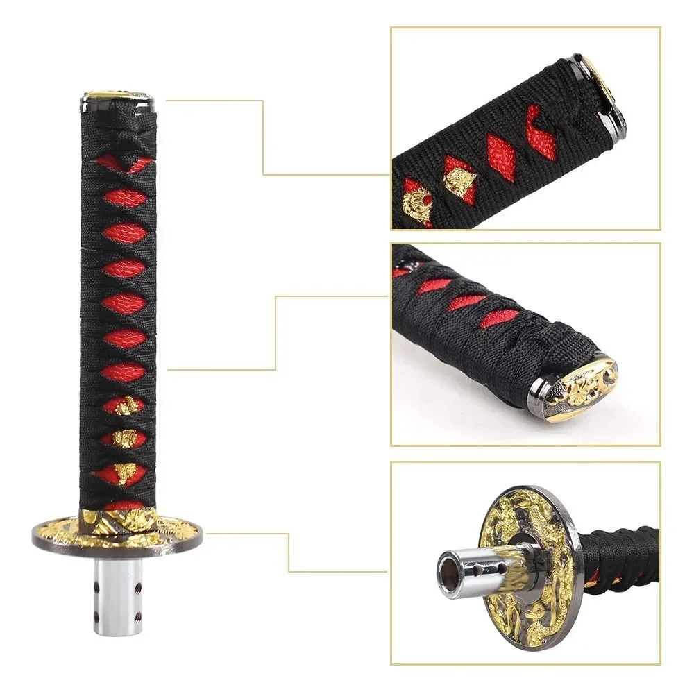 

Universal JDM Samurai Sword Shift Knob 100mm Katana Samurai Knife Gear Shift Knob with Adapters SK-1019
