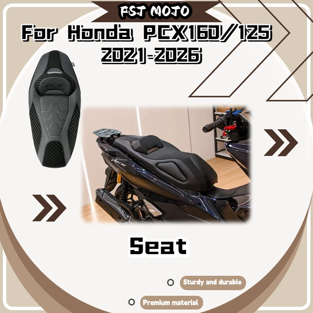 For Honda ADV160 2022‑2026 Motorcycle Comfort Saddle, Soft Cushion Built‑in Backrest Seat Assembly Mod Accessories
