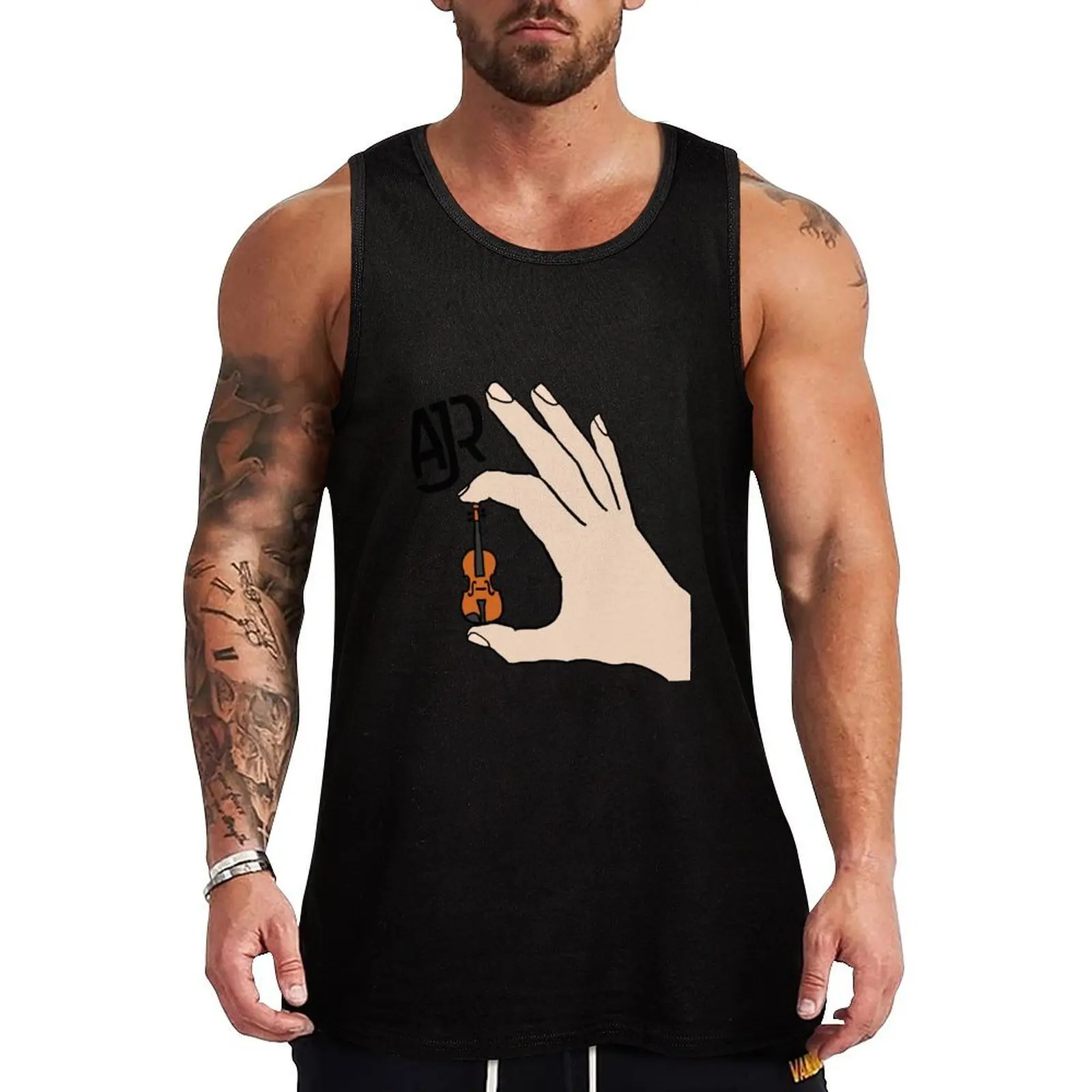 

AJR World's Smallest Violin Tank Top gym clothes man bodybuilding men clothes Fitness men clothing