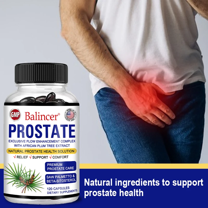 Men\'s Prostate Health - Contains Saw Palmetto To Help Relieve Bladder Pain, Reduce Urinary Frequency and Promote Restful Sleep