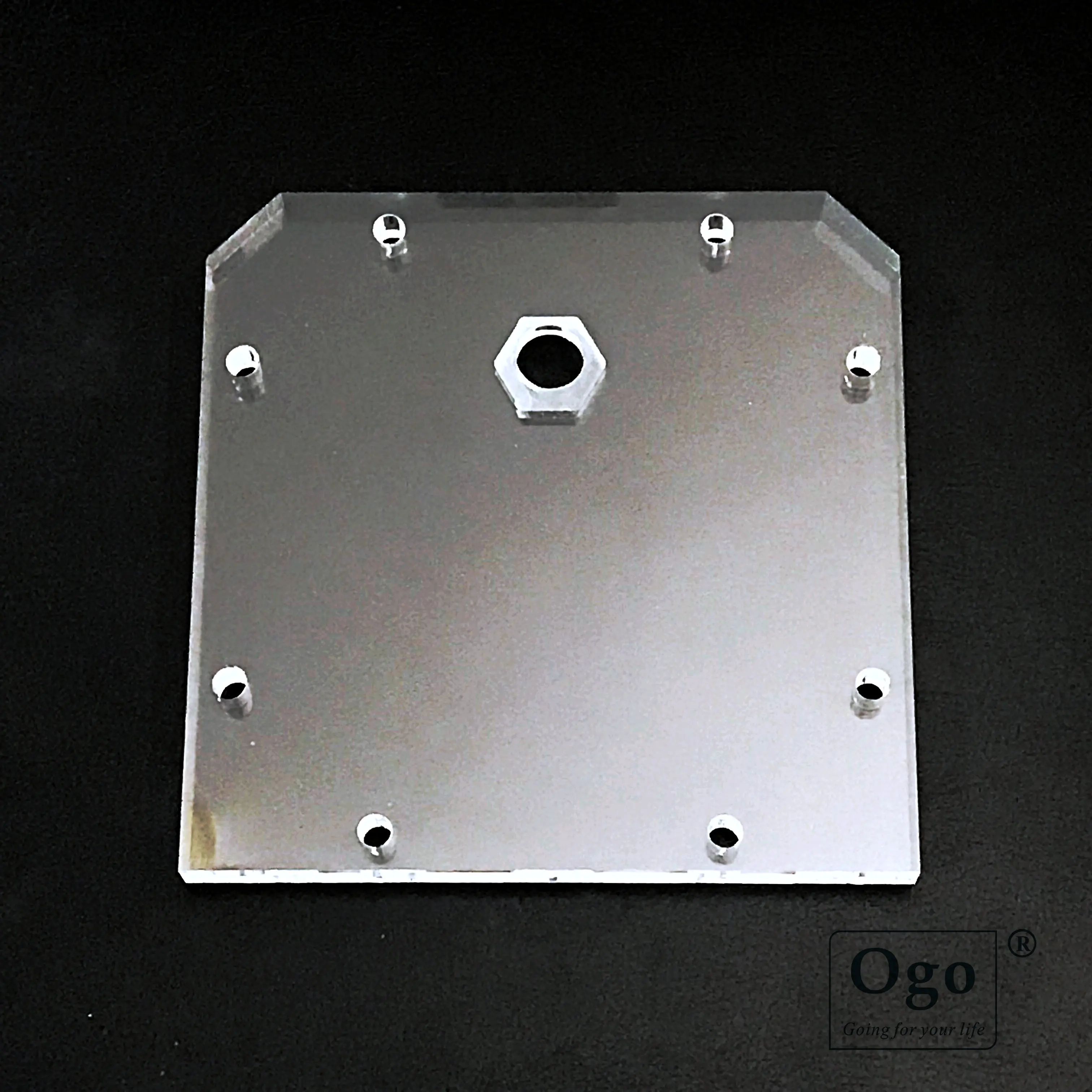 1 Pair OGO-GW series HHO Gas Generator Endplate set Acrylic Parts