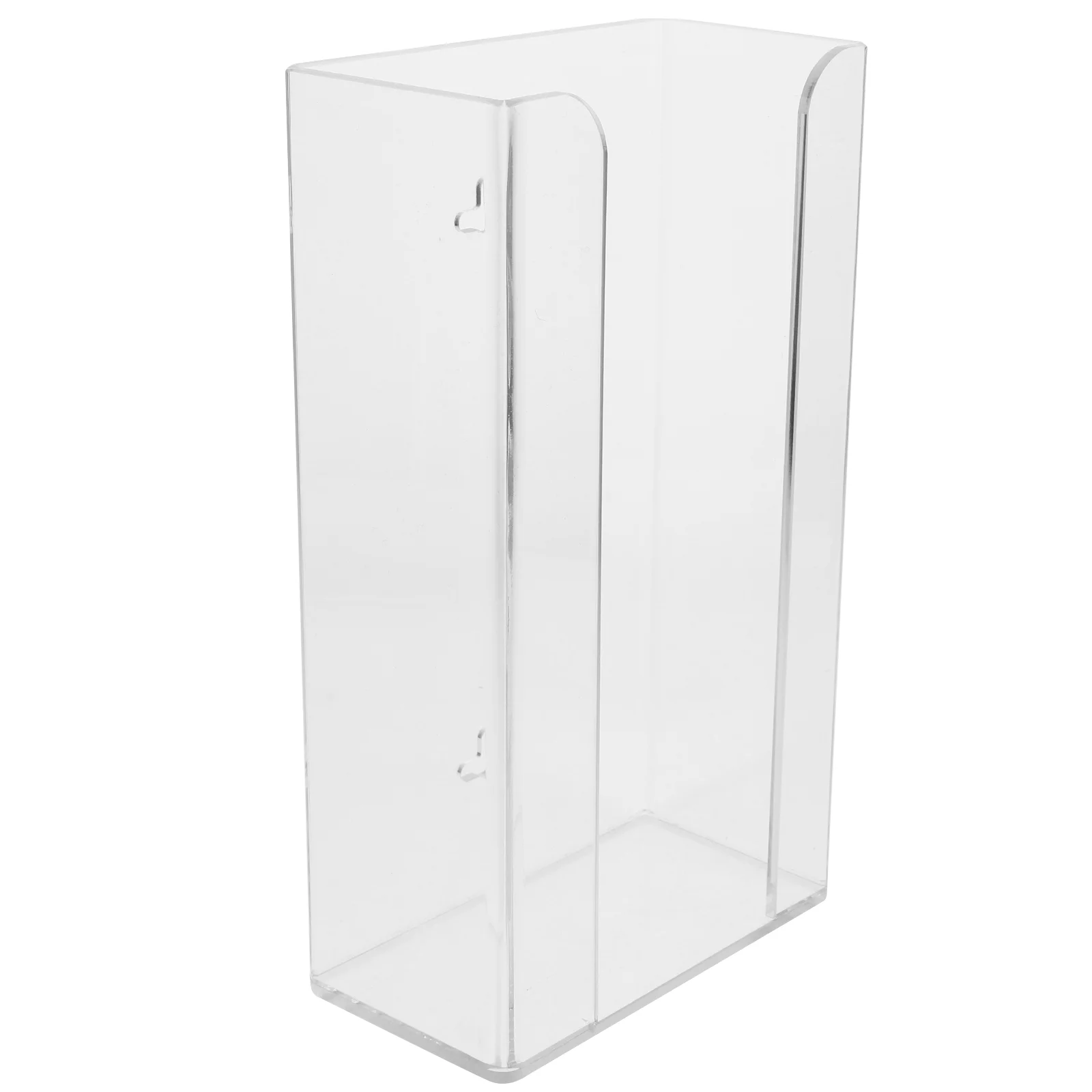 

Clear Disposable Gloves Storage Box Transparent Wall Mounted Dispenser Organizer Case Transparent Disposable Gloves Box
