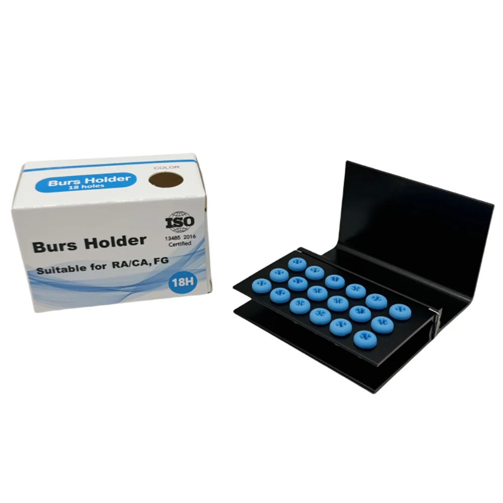 Dental Burs Holder 18holes 40holes Sterilizer Endo File Disinfection Box Organizer 135℃ Autoclavable Sterilizable Lab Tools
