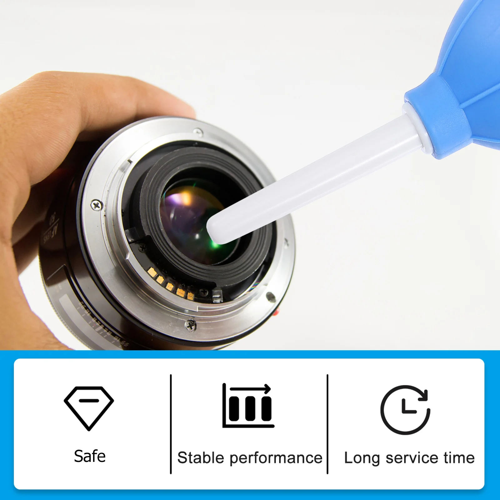 

2Pcs Dust Blower Silicone Air Pump Oval Shape Powerful Lens Cleaner for Camera Phone Keyboard Dust Remover Air for Camera