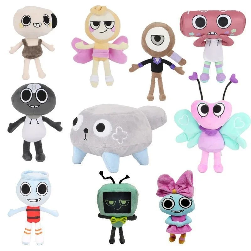 

Dandys World Pebble Plush Toy Horror Game Rodg Collectible Creepy Doll For Fans Halloween Party Decor Gift For Teens And Adults