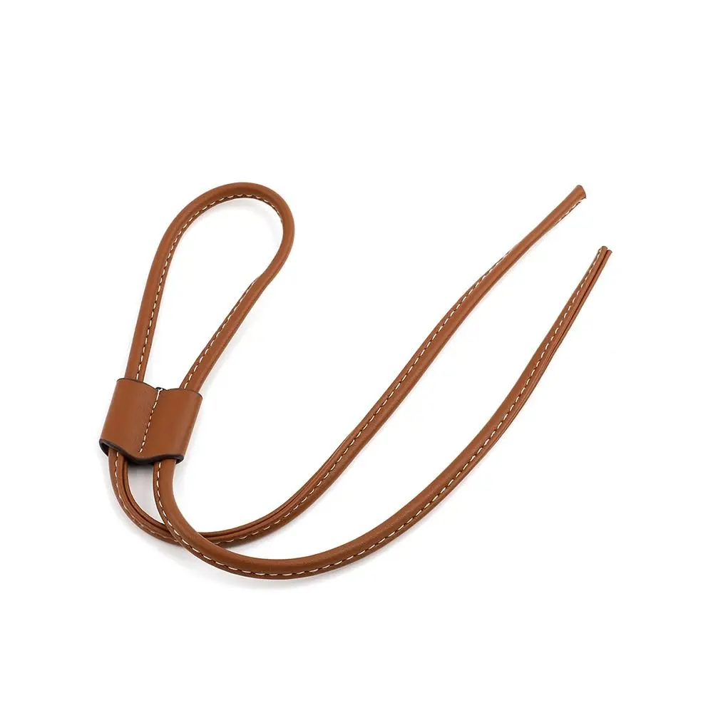 Alças de bolsa de ombro de couro pu portátil, corda de substituição artesanal, alças com cordão, bolsa de balde, acessórios de bolsa
