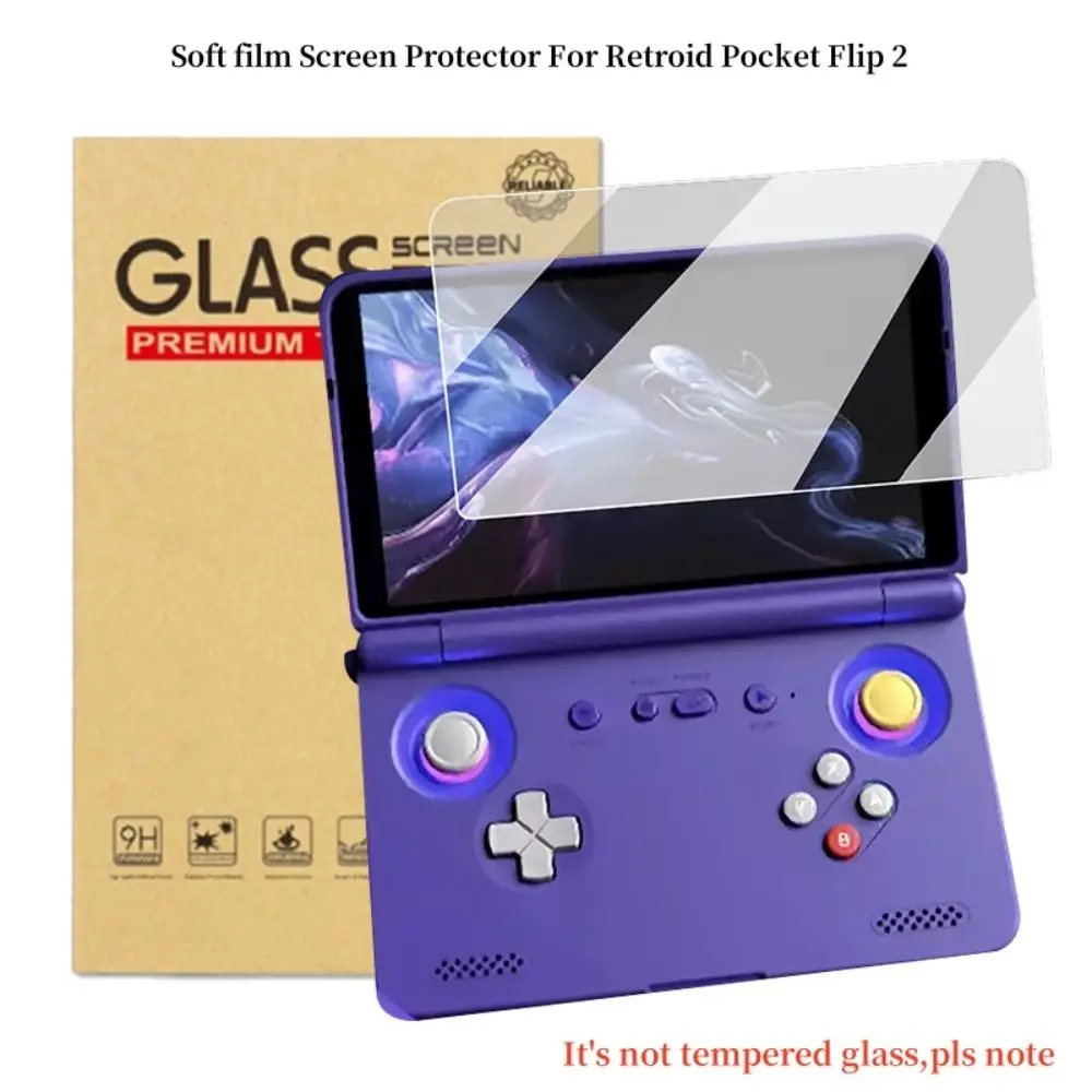 Anti Scratch Screen Protector HD Dust-proof Protective Film Accessories PET Game Console Soft Film for Retroid Pocket Flip 2