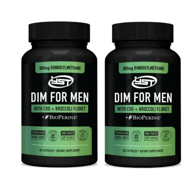 DIM Men, Estrogen Blockers Men's Hormone Balance and Fitness Booster Supplements with Diindole Methane and CDG