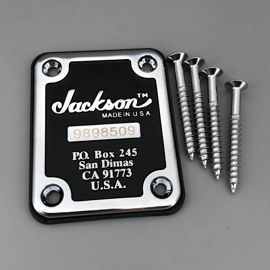 Guitar Neck plate Random Serial Number with Screws