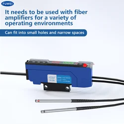 FUWEI FWT-3CMD Waterproof Side-View Fiber Optic Probe Toothless Counterpoise Light Sensor for Industrial Use