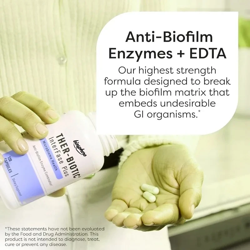 Enzyme combination capsules - gut microbiota, biofilm, and clean health support (60 capsules)