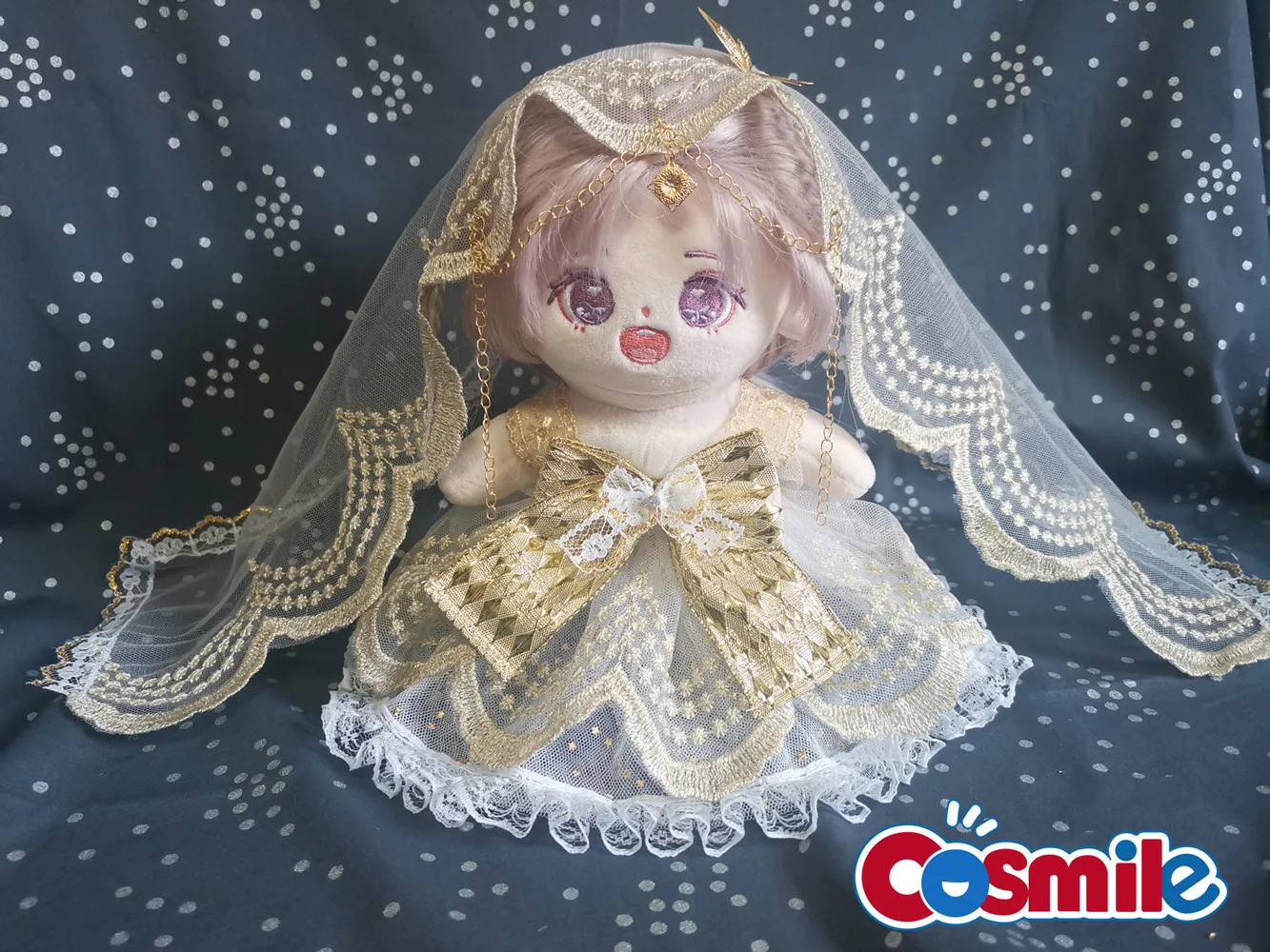 

Cosmile Original Hand- Made 20cm Doll Clothes Clothing Lace Wedding Dress Bow Outfits Cosplay C X