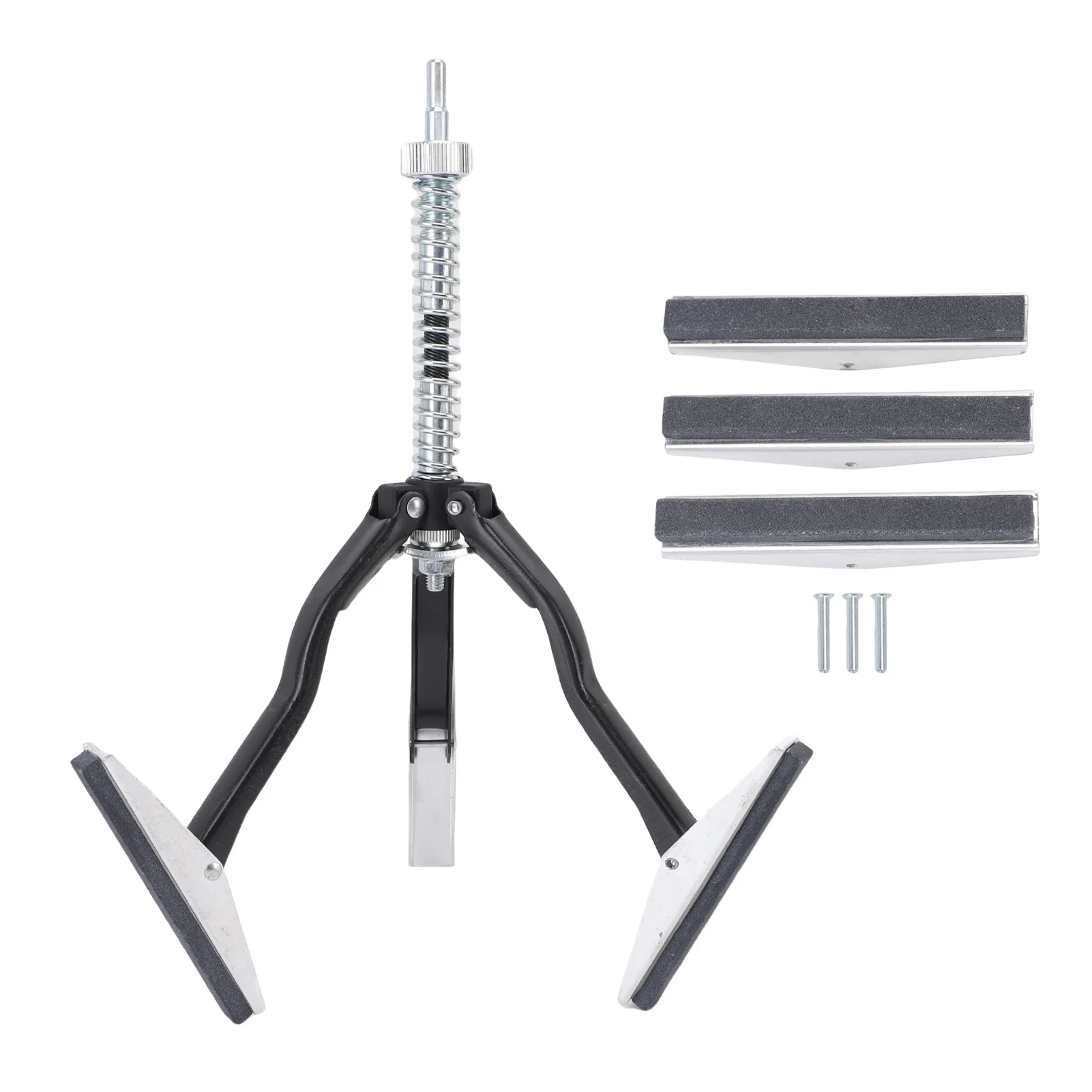 

4-дюймовый инструмент для ходирования цилиндра двигателя, 3-кулачковый шлифовальный станок для цилиндра, полировщик с 3 шлифовальными камнями, обезжириватель цилиндра с зернистостью 220 и 3 камнями