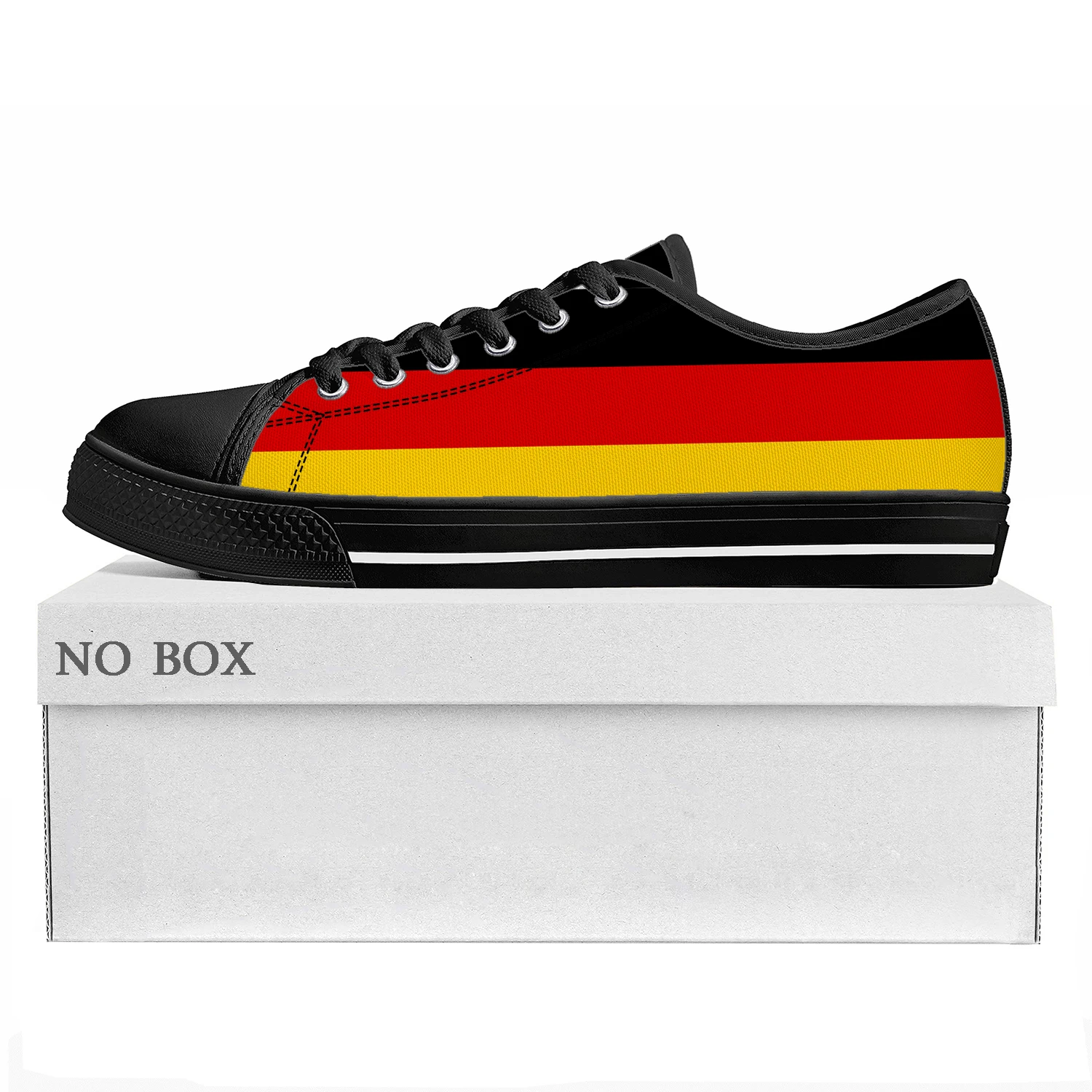 German Flag Low Top High Quality Sneakers Mens Womens Teenager Canvas Sneaker Germany Prode Casual Couple Shoes Custom Shoe