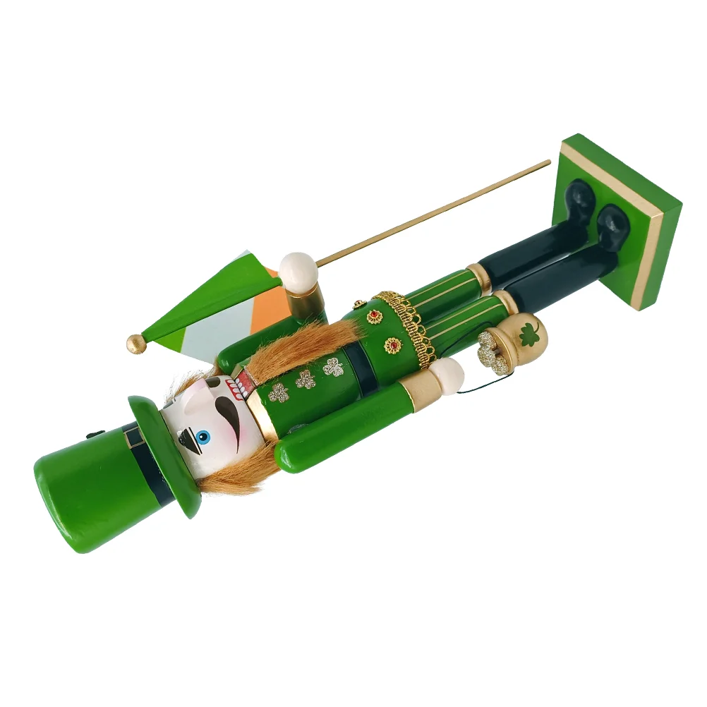 

3Broken Crop Nutcracker Irish Festival Wreath Holiday Cutouts Ornaments St Patrick's Hanging Lucky Bag Charm Pendants