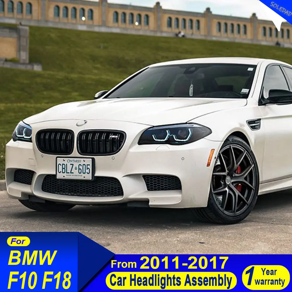 Car for BMW 5 Series F10 F18 2011 2012 2013 2014 2015 2016 2017 525i 530 LED Headlight Assembly Upgrade Bifocal Lens Lamp