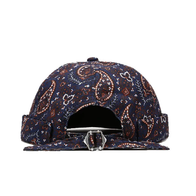 

Paisley Dome Cap Vintage Brimless Hat Bohemian Beanie Caps Cotton Unisex