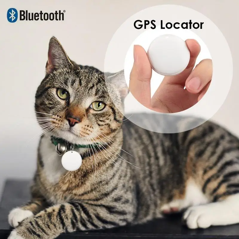 Rastreador GPS inteligente para niños y mascotas, dispositivo antipérdida, buscador de artículos portátil, localizador Circular Global F6 para Apple