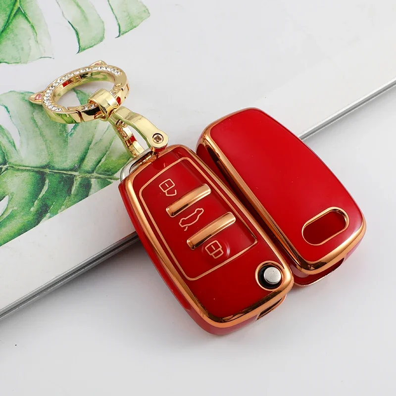 

TPU Car Key Cover Case Shell for Audi A3 8P A4 B7 B8 B5 B9 B6 A1 A5 Q7 Q5 A6 4F C6 C5 C7 C4 TT Q3 S3 A7 A8 C4 8N 8V 8L RS3