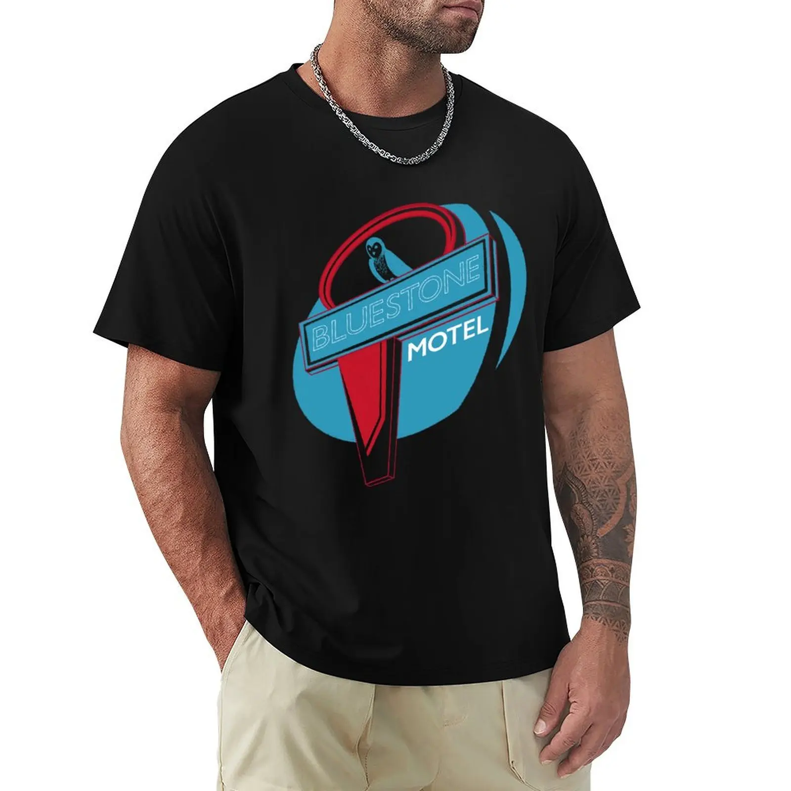 Bluestone Motel Sign T-Shirt Summer Sports Quick Dry T-Shirt