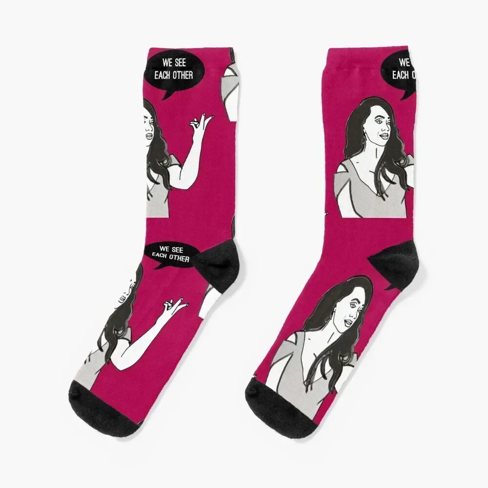 

We See Each Other Socks funny gifts New year's new year japanese fashion Boy Socks Women's