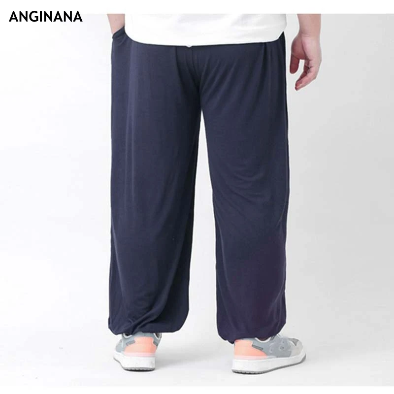 Summer Plus Size 12XL 180KG Men\'s Pants Pocket Large 6xl 8xl 10xl Loose Big Elastic Sports Blue Grey Pants 50 52