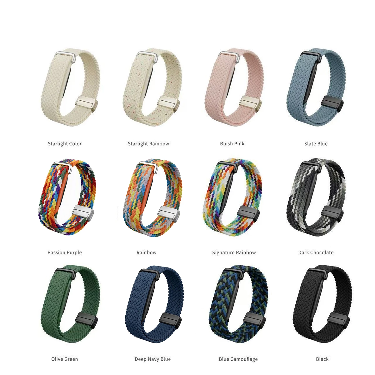 Nylon-Geflochtenes Armband für Google Fitbit Air Fitness-Ersatzband Magnetisches Handgelenksband für Google Fitbit Air Sport-Armband – Detail 3