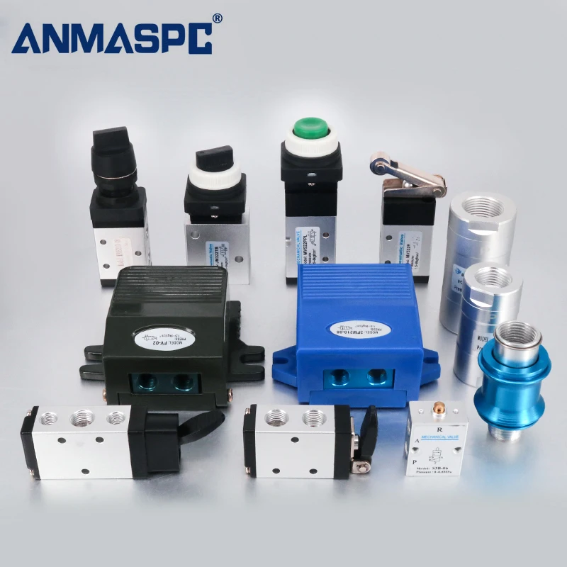 ANMASPC Brand Pneumatic Foot Valve 4F210-08 Series Foot Valve for Pneumatic Control System Two-way Five-way Pedal Valve