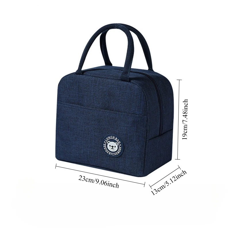 Neue Tragetasche, Kühler, Lunchtaschen, tragbar, für Picknick, Büro, Schule, Isoliertasche mit Schultergurt – Detail 5