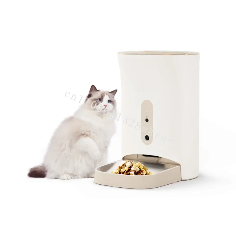 

New 4.5L Automatic Pet Feeder Automatic Cat Feeder Smart Pet Feeder with Wifi App Video Stainless Steel PP