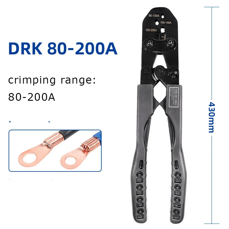 Crimping Plier For OT Open Nose Copper Terminal 20-50A 5-100A 80-200A Insulated Terminals Crimper Tool