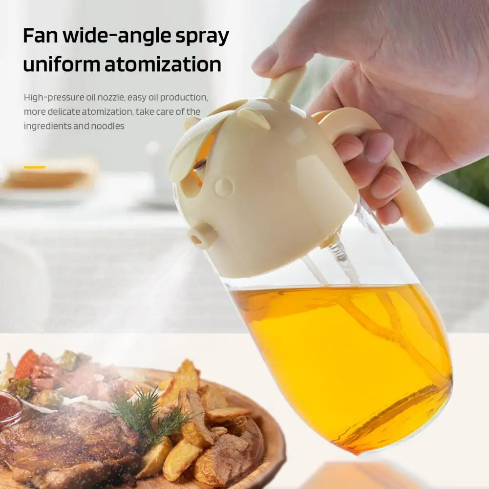 Bear-shaped Oil Container Bear-shaped Glass Oil Sprayer Dispenser Set for Kitchen Bbq Air Fryer Salad Baking 20 Oz Leak-proof