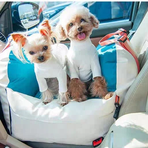 

Dog Travel Bed Luxury Dog Car Seat Portable Indoor And Outdoor Pet Sofa With Waterproof Fabric