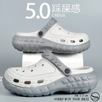 Herren weiche dicke untere Sandalen Herren Eva wasserdichte Outdoor-Schuh Mann Slip-On Freizeit schuhe für Männer bequeme Barfuß schuhe