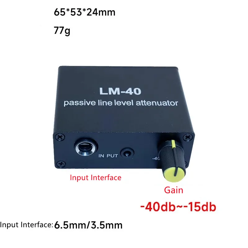 

GHXAMP Audio Passive Attenuator ,Line Output Signal Sound Card, Speaker, Microphone, Mic port, High Low level Converter