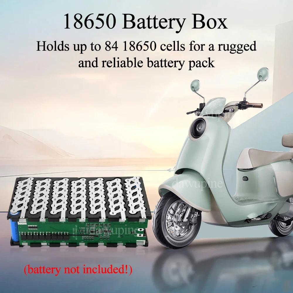 48V 30A 13S 6P 18650 Battery Holder E-bike Battery Case Box BMS for E-scooter Electric Bike Battery Housings with Welding Nickel
