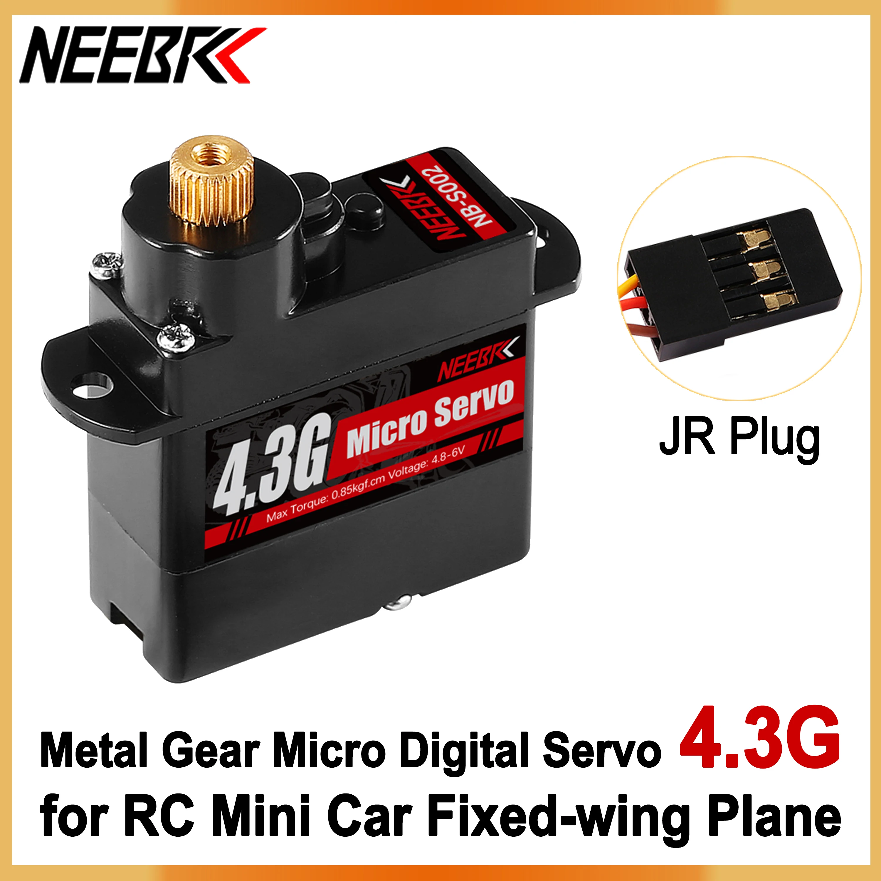 NEEBRC 4.3g Mini Micro Servo Digitale Metal Gear voor RC Auto Helikopter Drone Vliegtuig Vaste vleugel Vrachtwagen Boot robot Speelgoed Accessoires