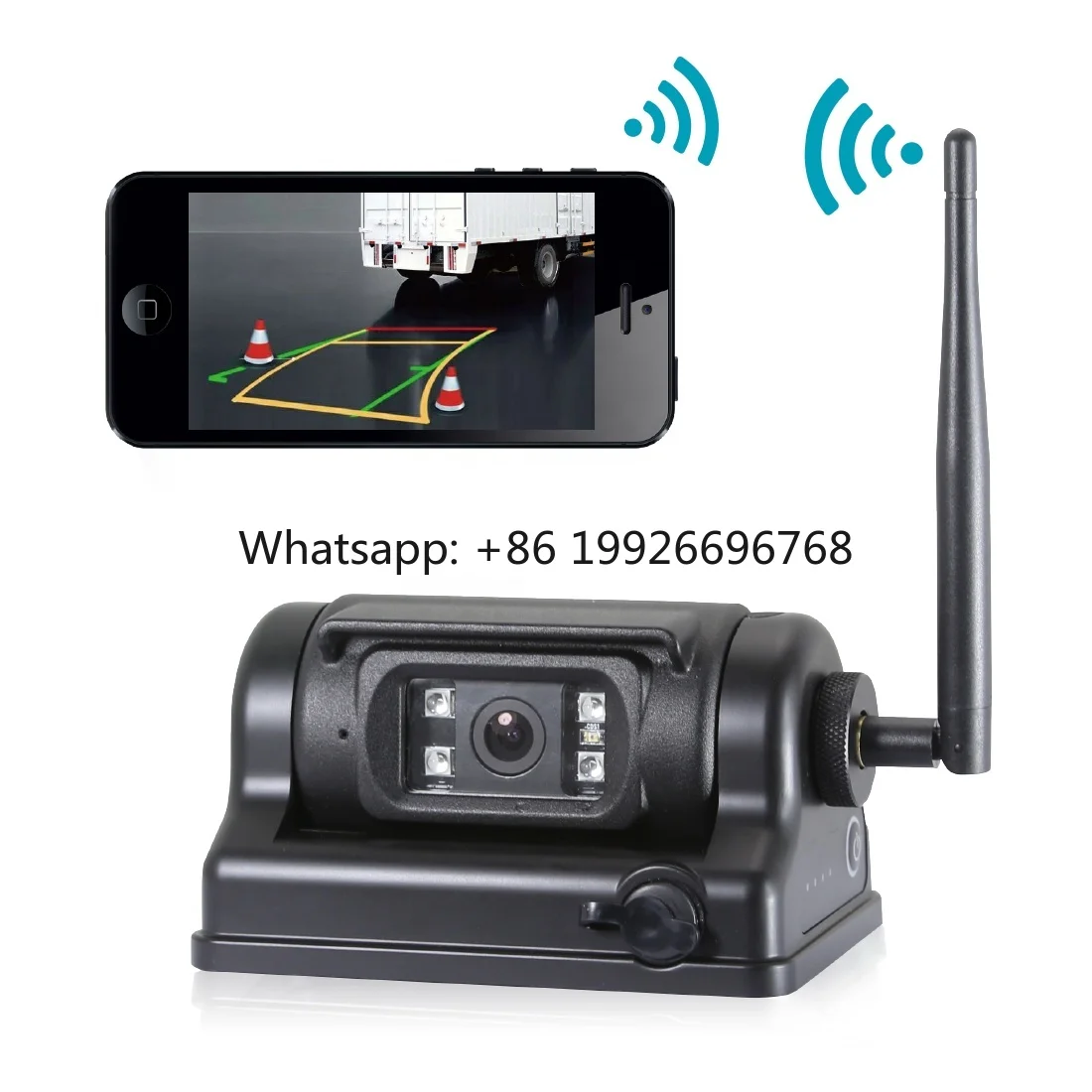 

1080P HD Magnetic Wifi Wireless Rear View Truck Camera With Built-in Battery