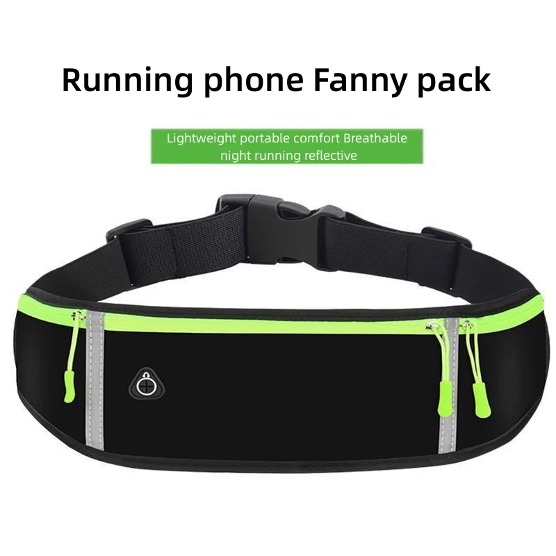 Ceinture de sport étanche unisexe pour homme et femme, sac de taille, poudre de taille, support de téléphone, course à pied, cyclisme